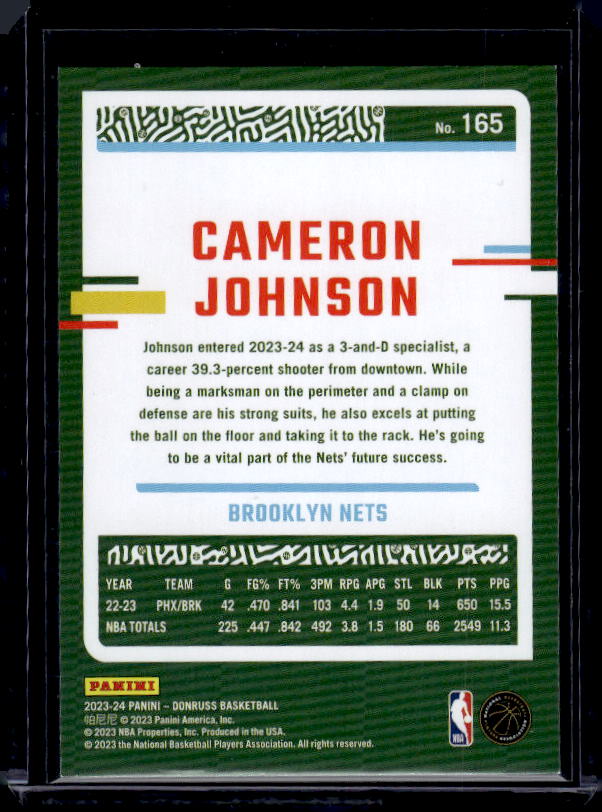 2023-24 Donruss #165 Cameron Johnson