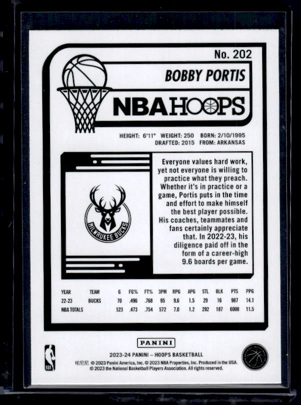 2023-24 Hoops #202 Bobby Portis