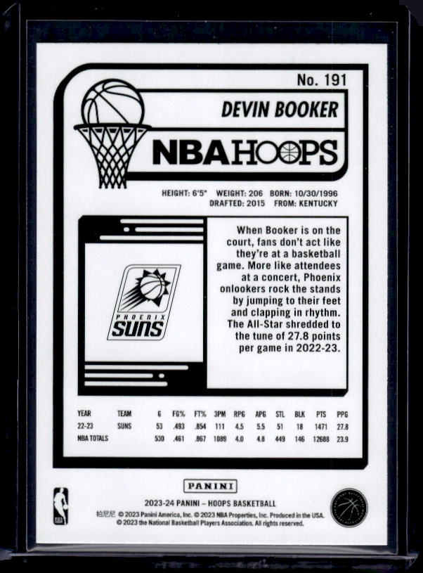2023-24 Hoops #191 Devin Booker