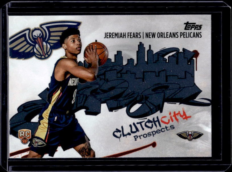 2025-26 Topps #CC-7 Jeremiah Fears Clutch City Prospects