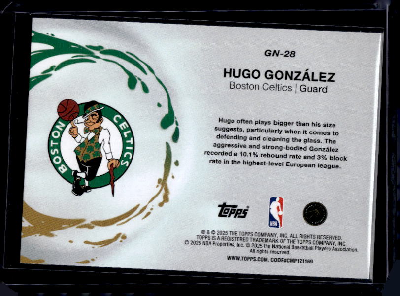 2025-26 Topps #GN-28 Hugo González Generation Now