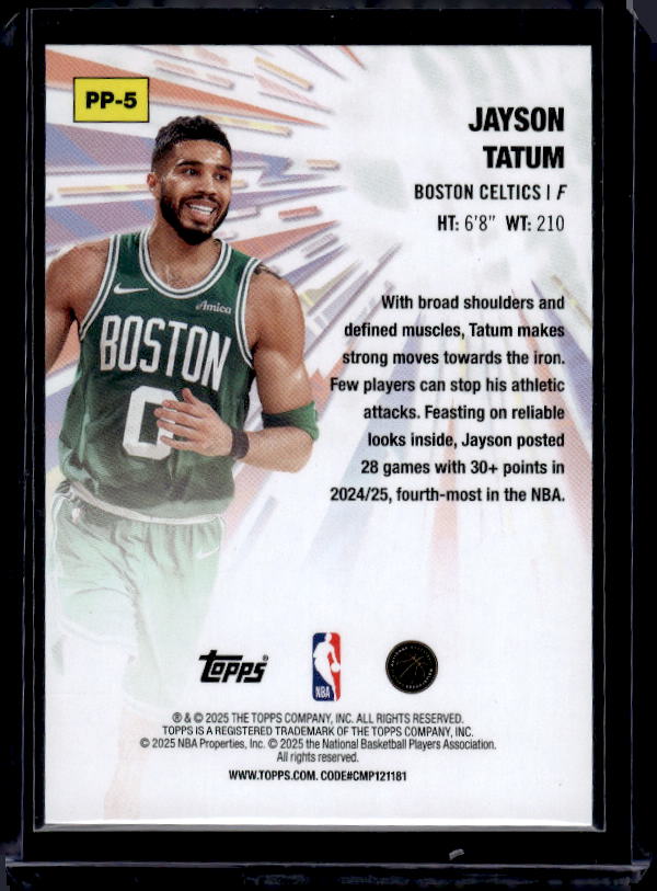 2025-26 Topps #PP-5 Jayson Tatum Power Players
