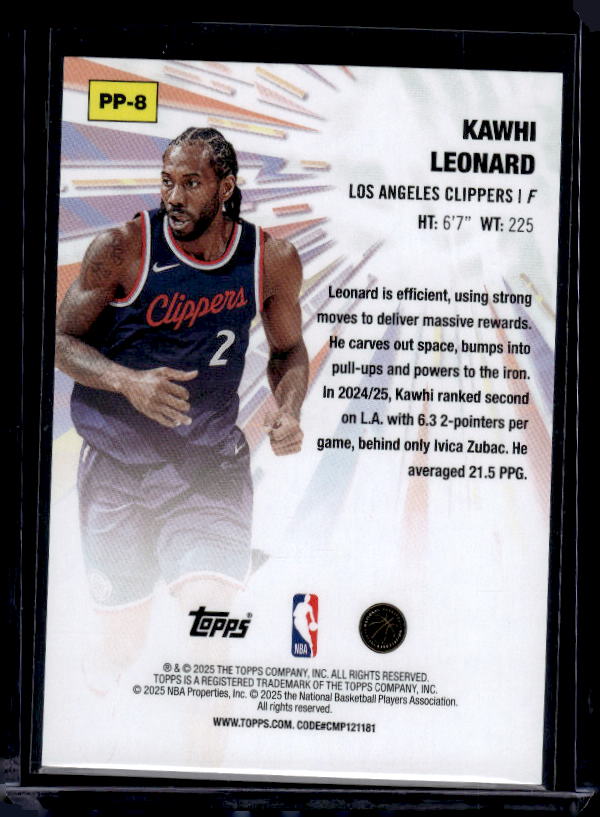 2025-26 Topps #PP-8 Kawhi Leonard Power Players