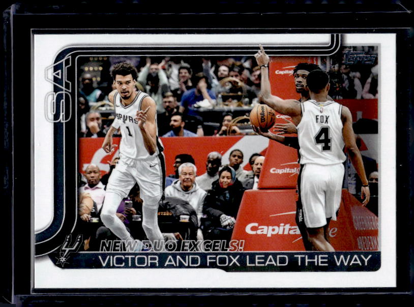2025-26 Topps #300 New Duo Excels!: Victor and Fox Lead The Way