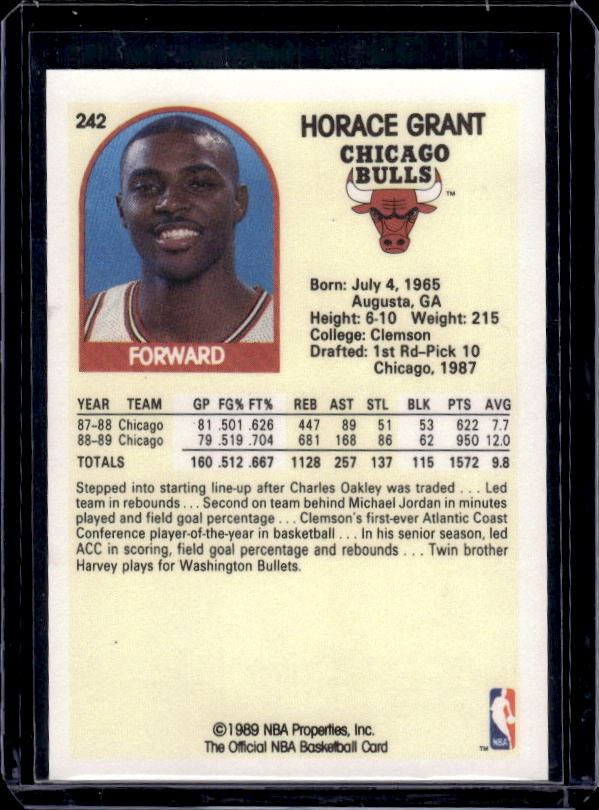 1989-90 Hoops #242 Horace Grant