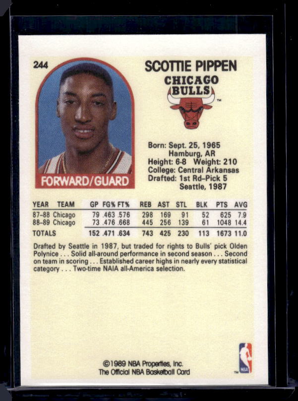 1989-90 Hoops #244 Scottie Pippen