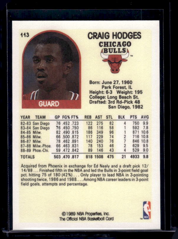 1989-90 Hoops #113 Craig Hodges
