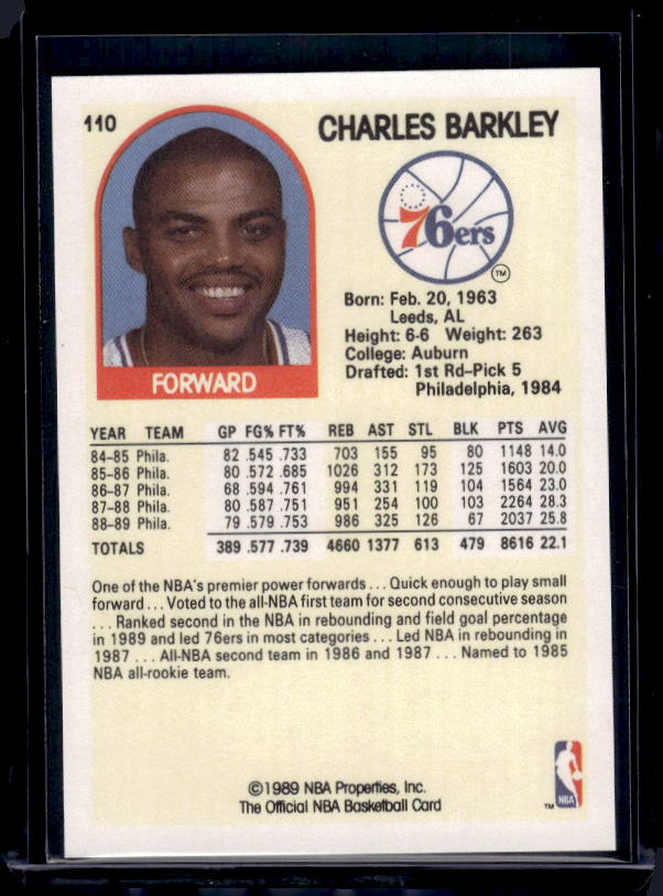 1989-90 Hoops #110 Charles Barkley