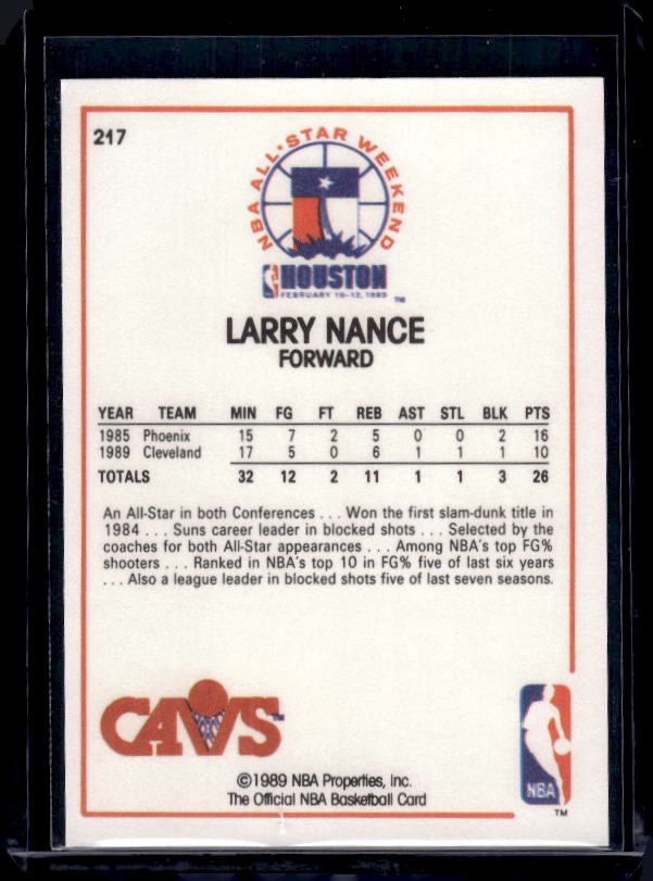1989-90 Hoops #217 Larry Nance