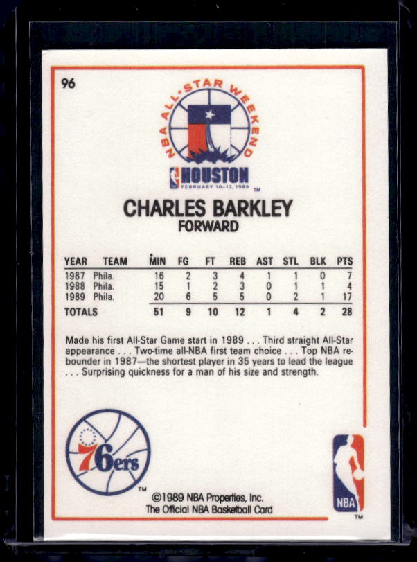 1989-90 Hoops #96 Charles Barkley