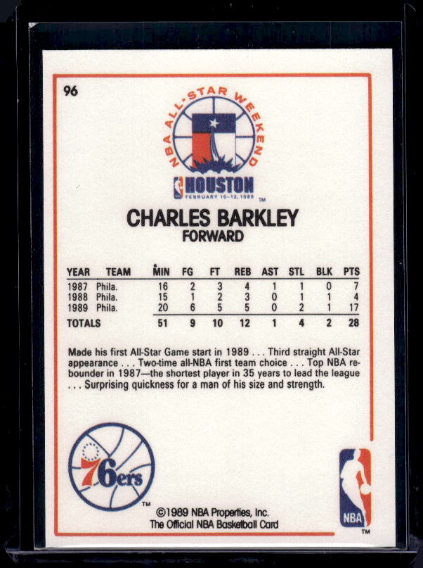 1989-90 Hoops #96 Charles Barkley