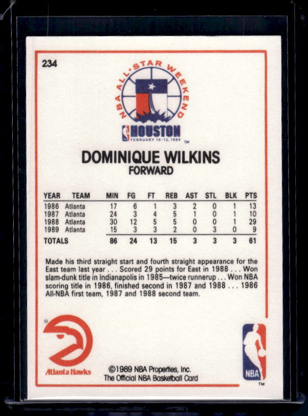 1989-90 Hoops #234 Dominique Wilkins