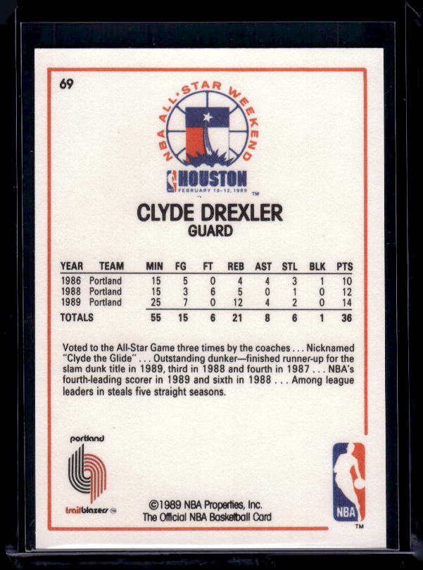1989-90 Hoops #69 Clyde Drexler