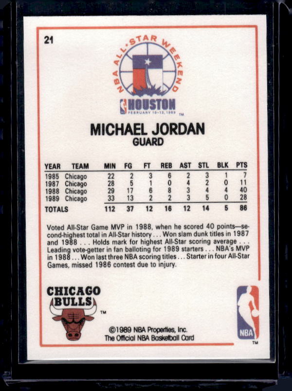 1989-90 Hoops #21 Michael Jordan