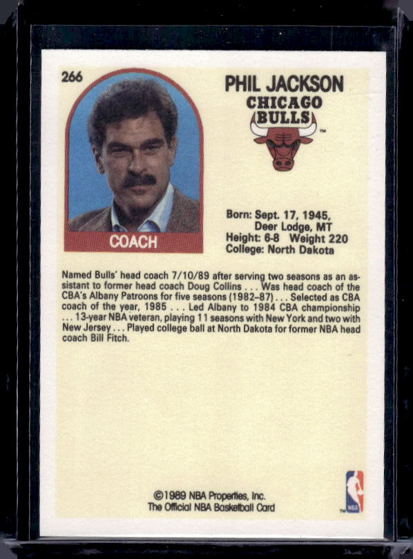 1989-90 Hoops #266 Phil Jackson