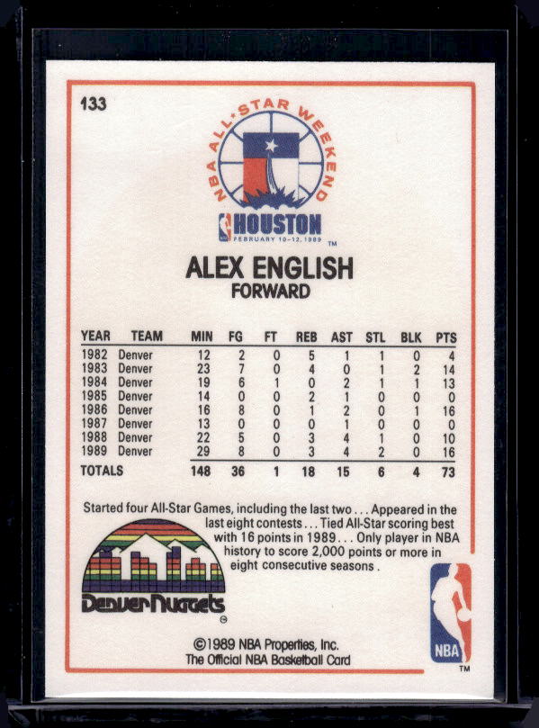 1989-90 Hoops #133 Alex English