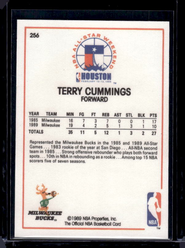 1989-90 Hoops #256 Terry Cummings