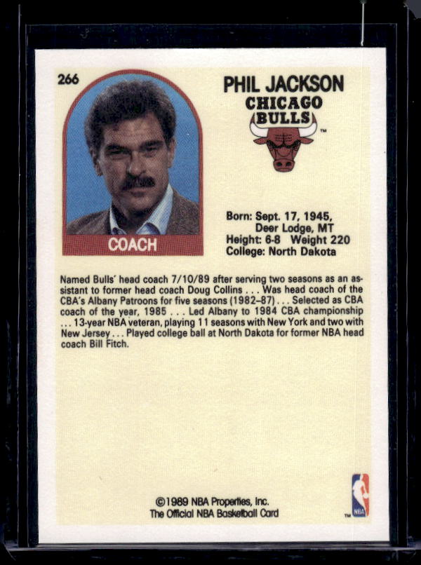 1989-90 Hoops #266 Phil Jackson