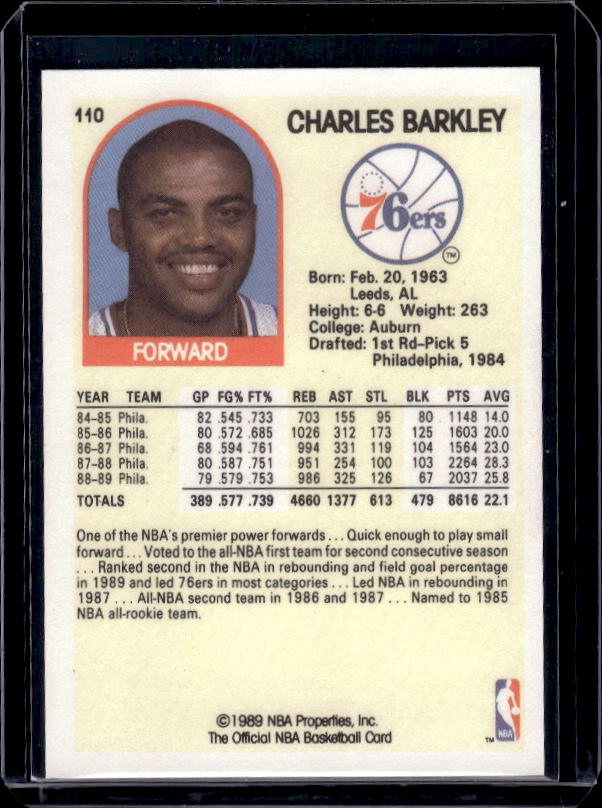 1989-90 Hoops #110 Charles Barkley