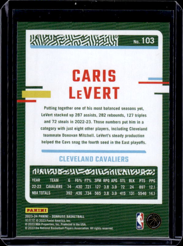 2023-24 Donruss #103 Caris LeVert