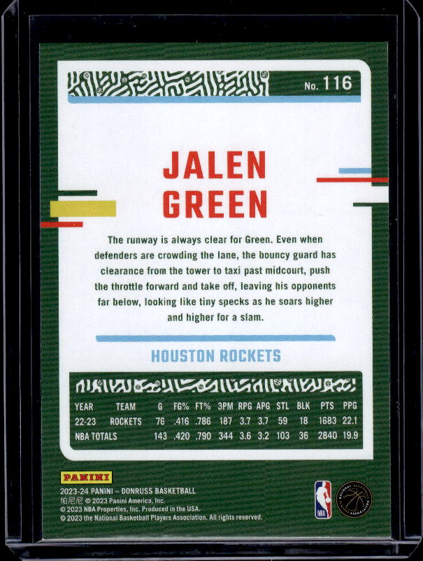2023-24 Donruss #116 Jalen Green