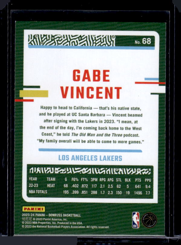 2023-24 Donruss #68 Gabe Vincent
