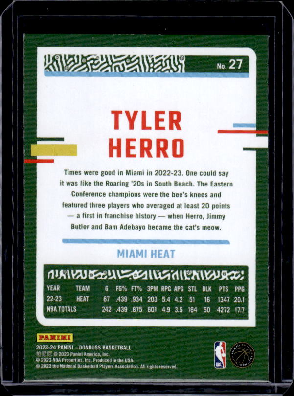 2023-24 Donruss #27 Tyler Herro