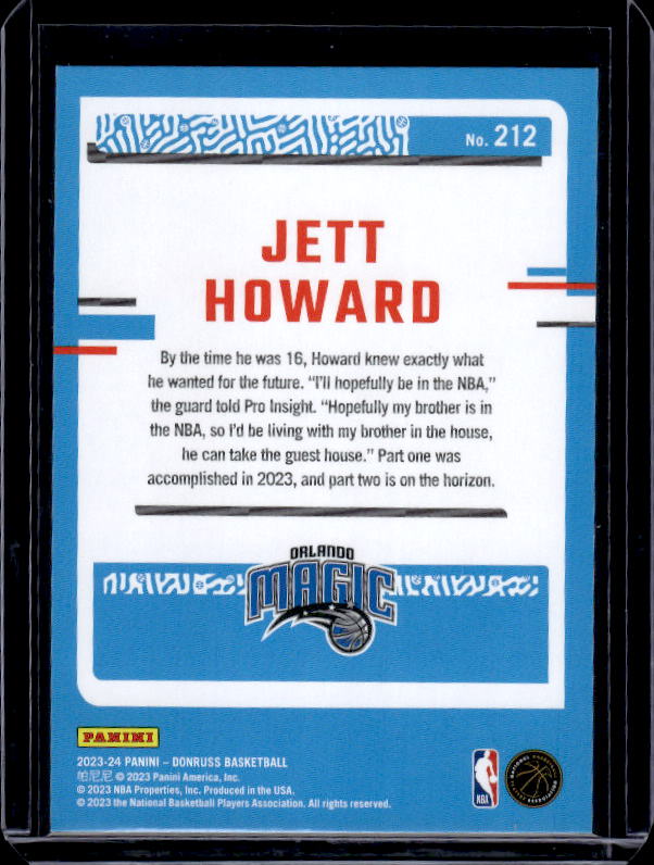 2023-24 Donruss #212 Jett Howard