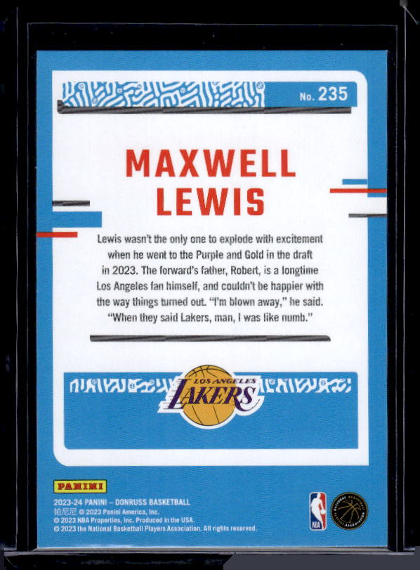 2023-24 Donruss #235 Maxwell Lewis