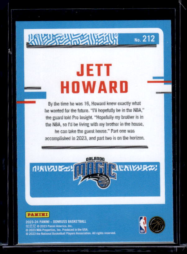 2023-24 Donruss #212 Jett Howard