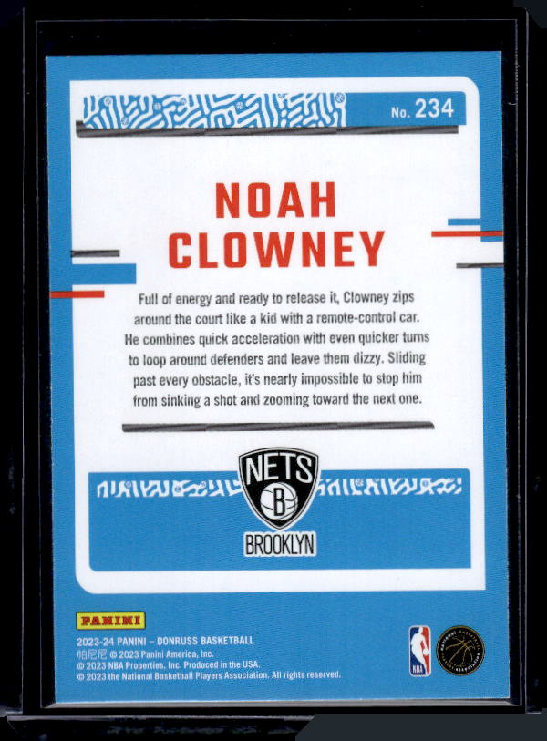 2023-24 Donruss #234 Noah Clowney