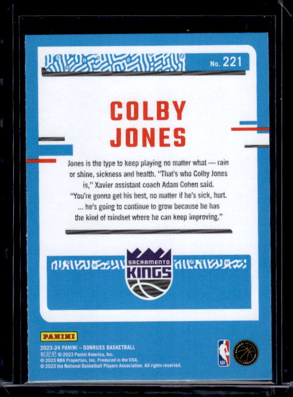 2023-24 Donruss #221 Colby Jones