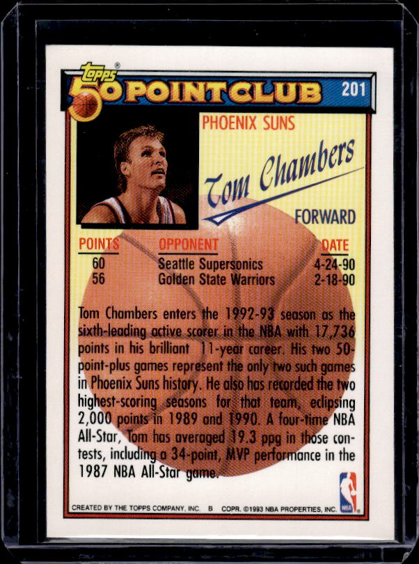1992-93 Topps #201 Tom Chambers