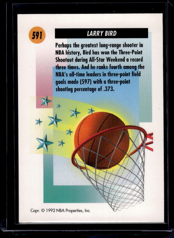 1991-92 SkyBox #591 Larry Bird