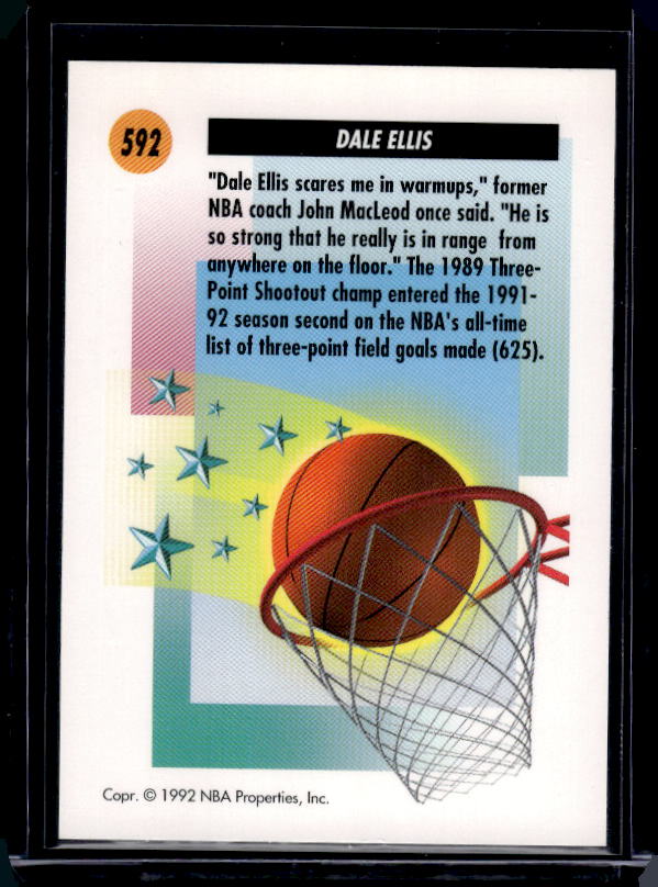 1991-92 SkyBox #592 Dale Ellis