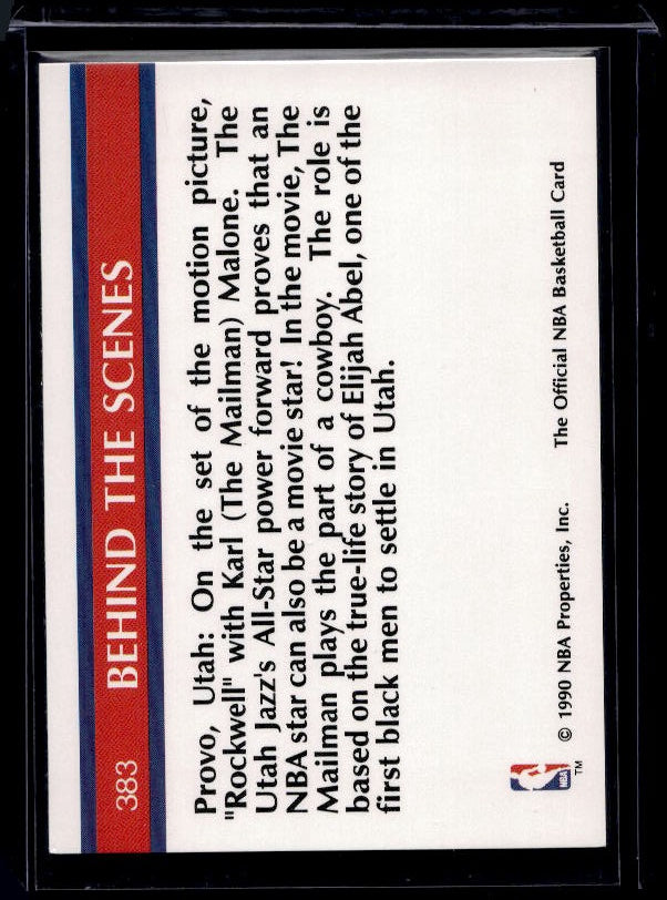 1990-91 Hoops #383 Lights, Camera, NBA Action