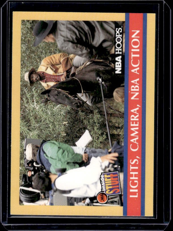 1990-91 Hoops #383 Lights, Camera, NBA Action