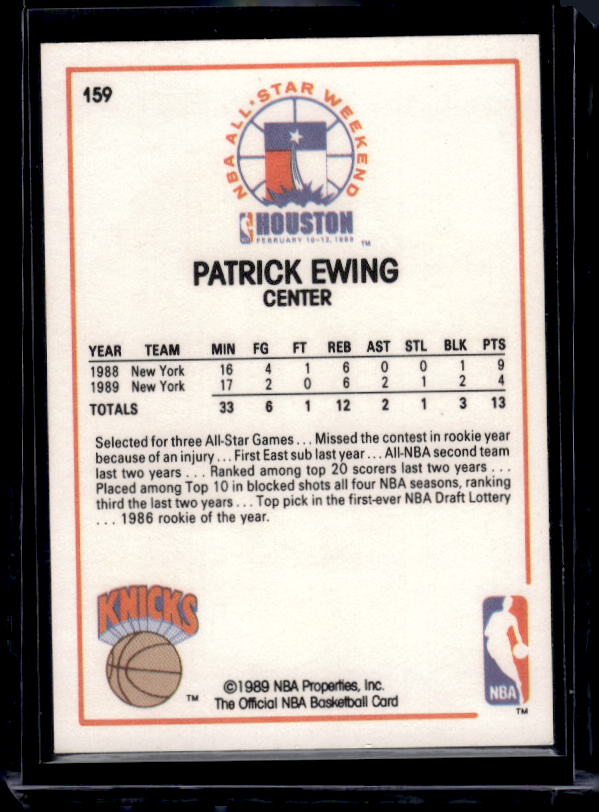 1989-90 Hoops #159 Patrick Ewing