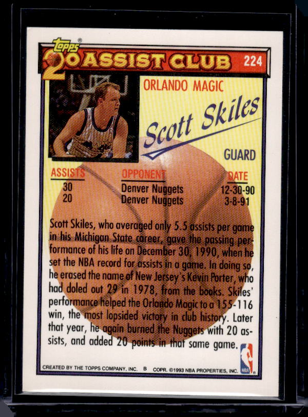 1992-93 Topps #224 Scott Skiles