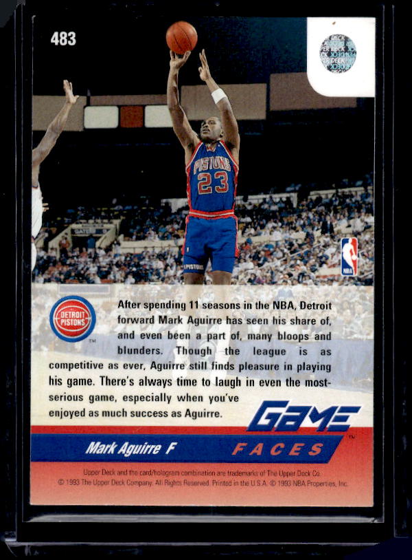 1992-93 Upper Deck #483 Mark Aguirre