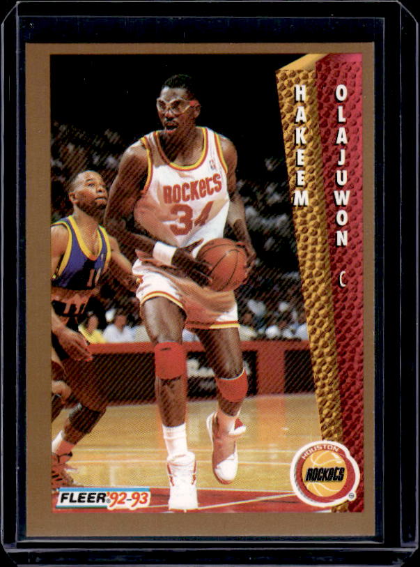 1992-93 Fleer Drake's #19 Hakeem Olajuwon