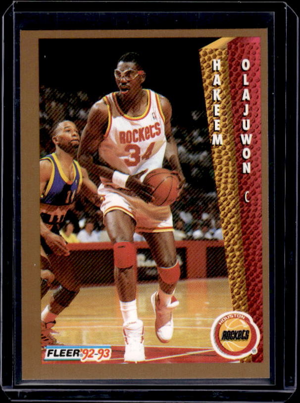 1992-93 Fleer Drake's #19 Hakeem Olajuwon