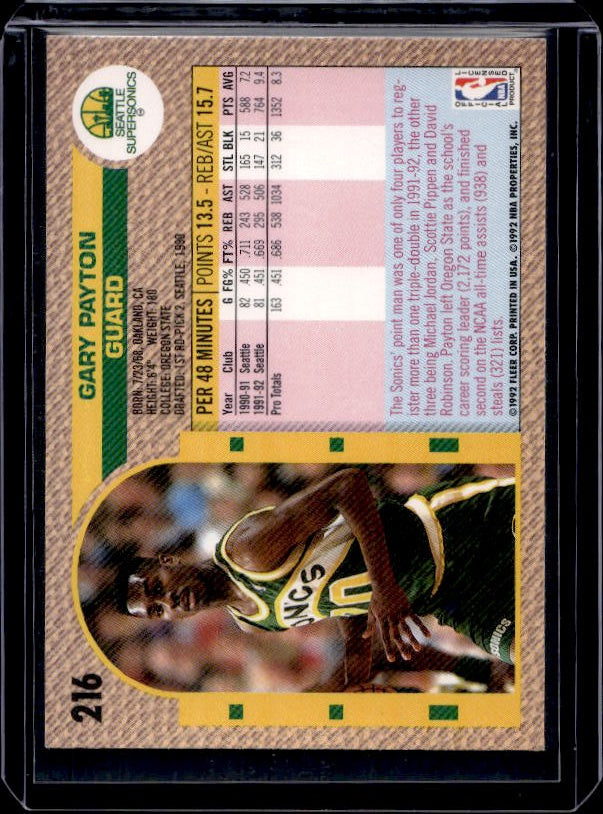 1992-93 Fleer #50 Gary Payton