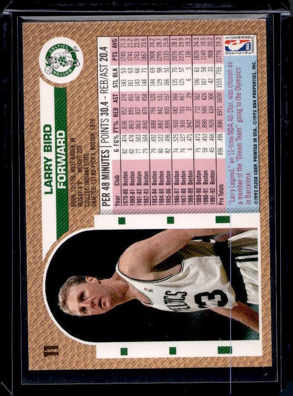 1992-93 Fleer #11 Larry Bird
