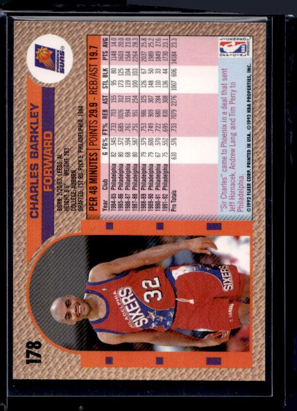 1992-93 Fleer #178 Charles Barkley