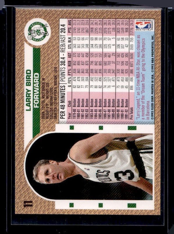1992-93 Fleer #11 Larry Bird