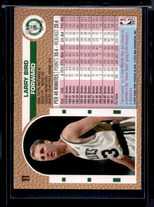 1992-93 Fleer #11 Larry Bird