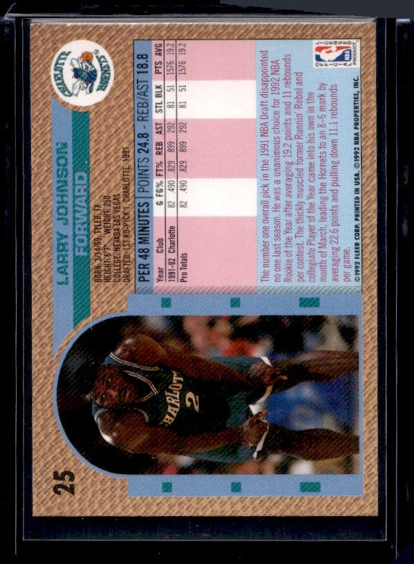 1992-93 Fleer #25 Larry Johnson