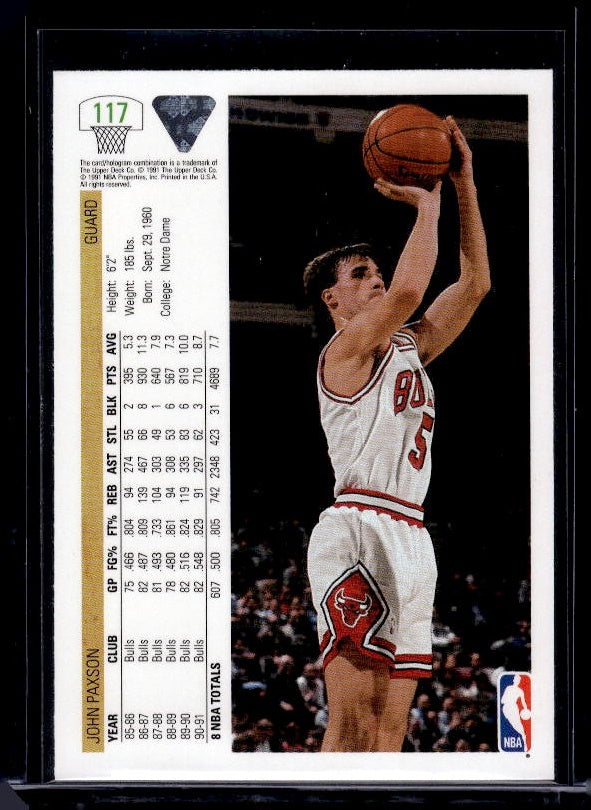 1991-92 Upper Deck #117 John Paxson