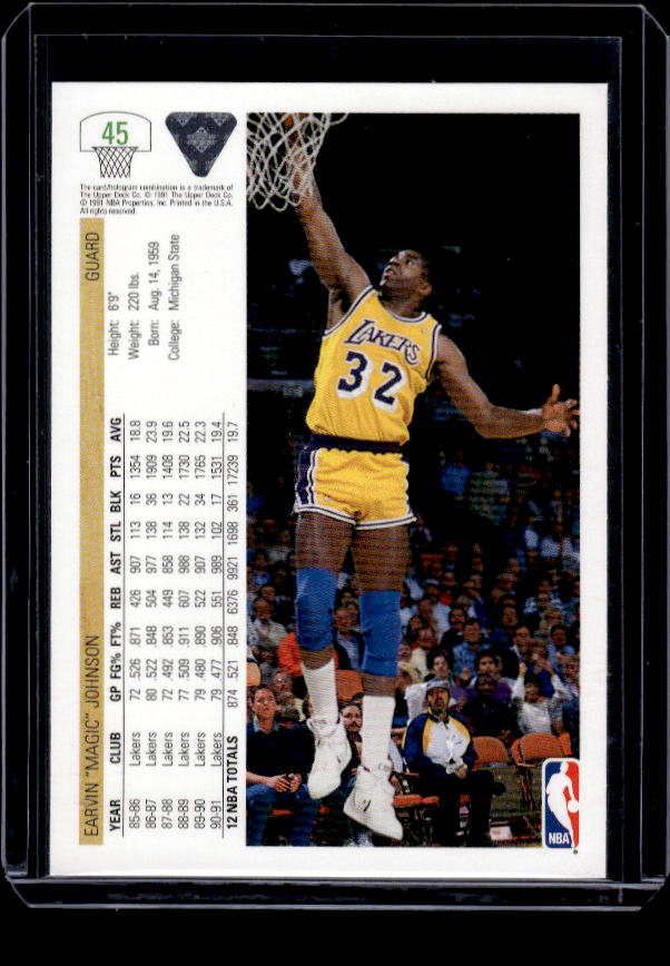 1991-92 Upper Deck #45 Magic Johnson